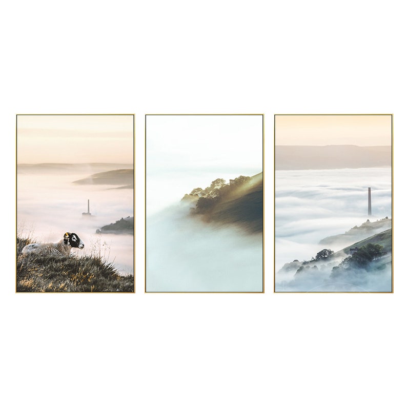 Large Landscape Prints Cloud Mountains Print on Canvas Large 3 Etsy