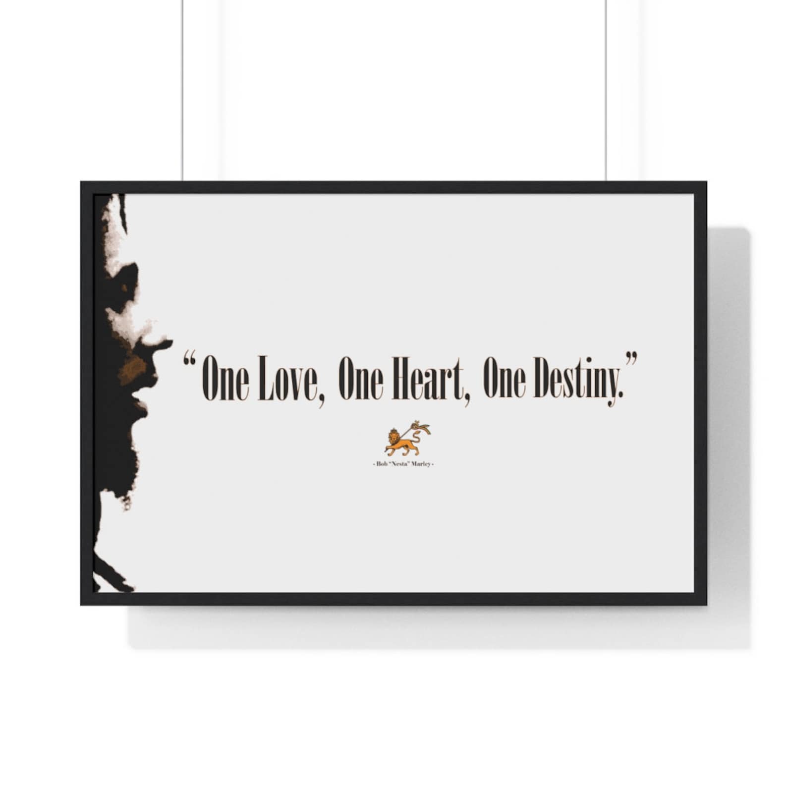 Bob Marley Framed Poster One Love Poster Unique Home Decor | Etsy