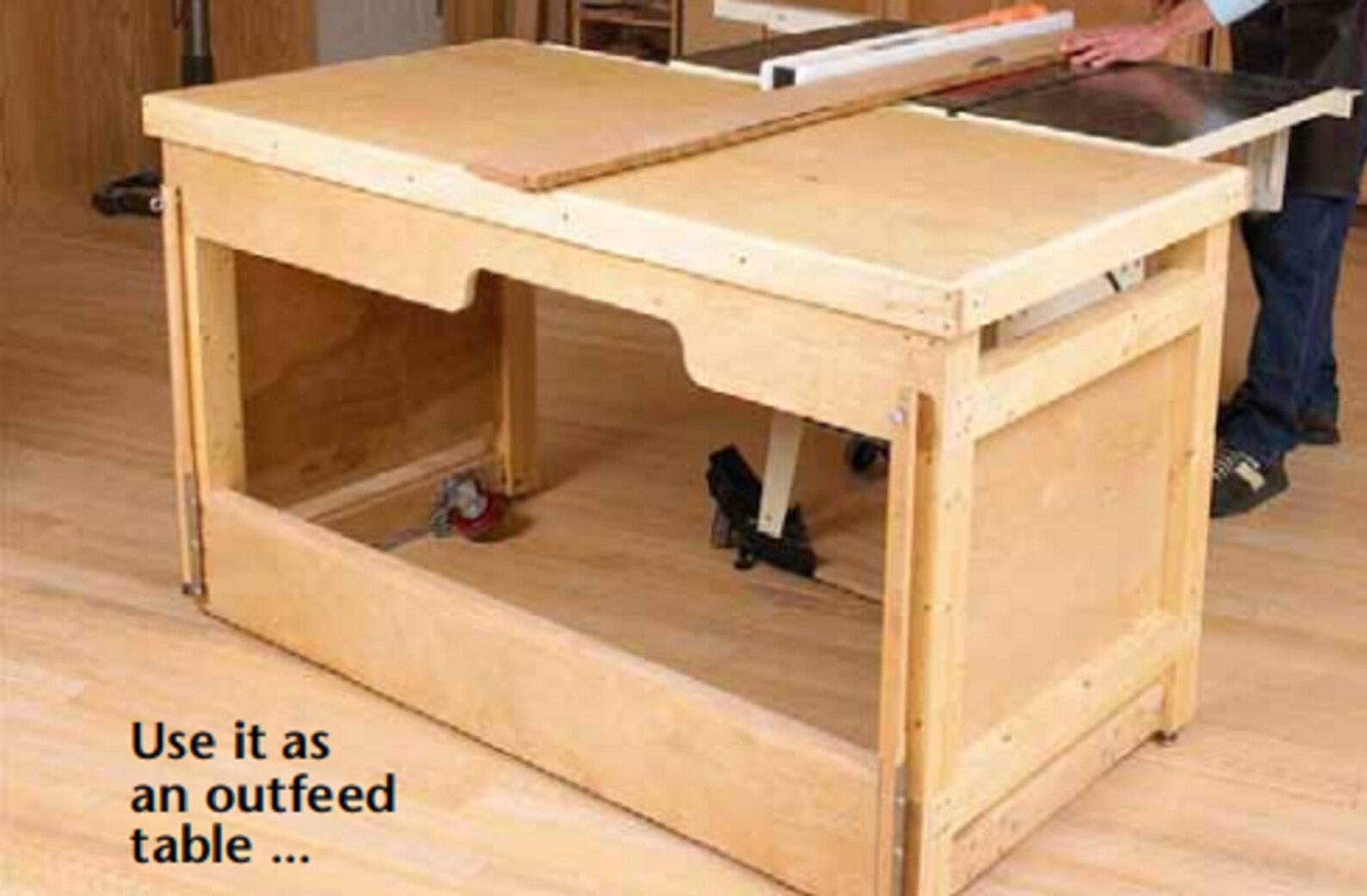DIY Tablesaw Workbench / Outfeed Table Woodworking Plans Etsy
