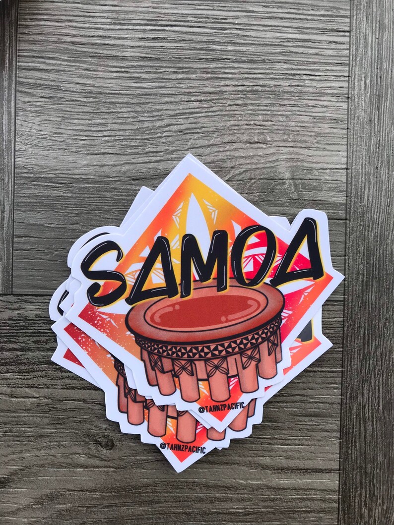 Samoan Tapa Tanoa Bowl- Waterproof Sticker for Your Binder, Phone ...