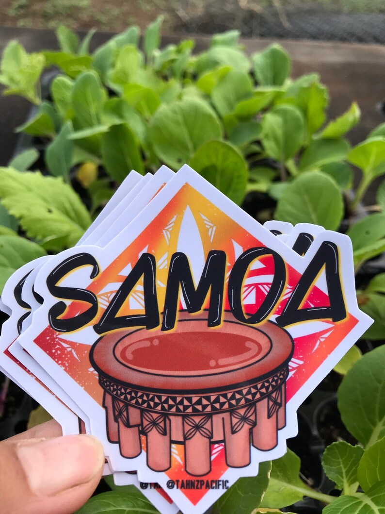 Samoan Tapa Tanoa Bowl- Waterproof Sticker for Your Binder, Phone ...