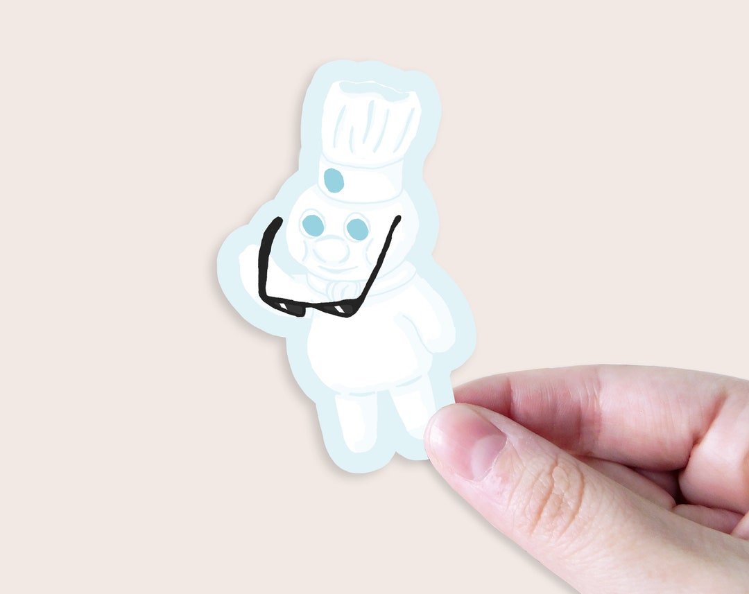 Pillsbury Doughboy - Poppin' Fresh - Laminated Sticker - Etsy