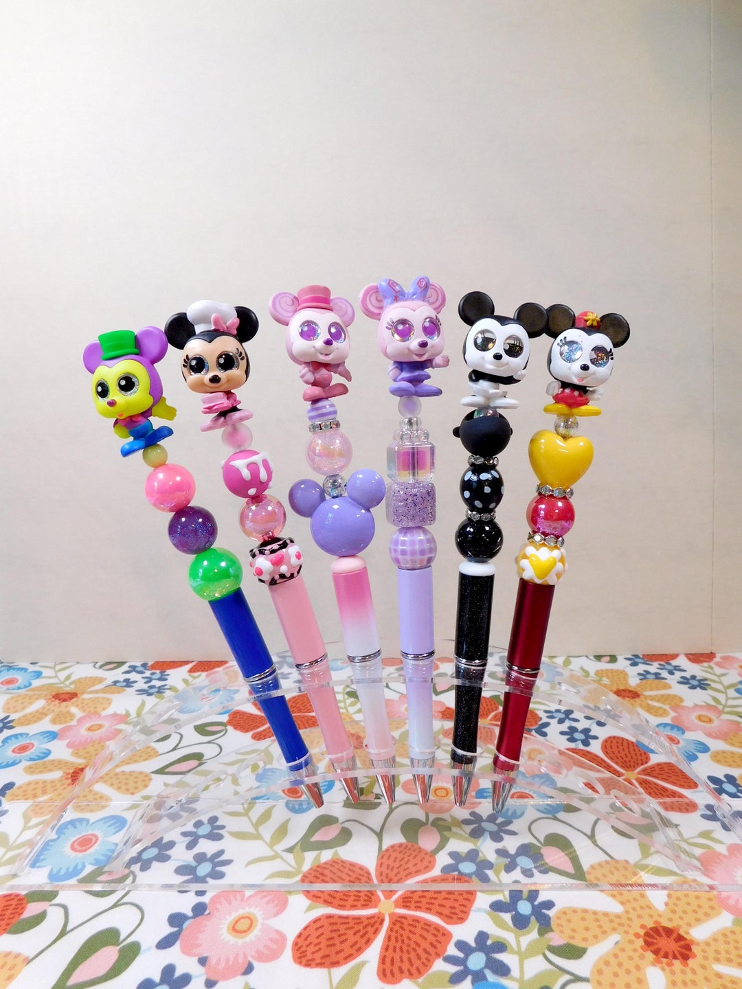 Cute Adorable Character Beaded Pens - Various Characters - Colorful ...