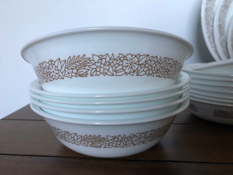 Corelle Woodland Brown open stock dinnerware Bowls Plates Etsy