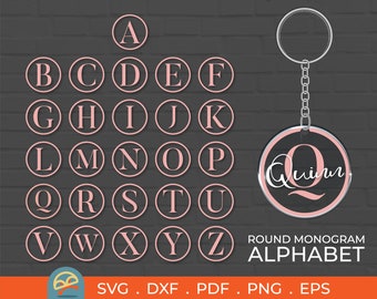 Download Circle Keychain Svg Etsy