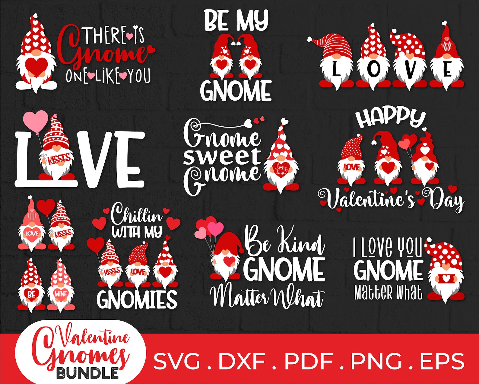 Download Valentine Gnome svg Bundle Valentine Day Gnomes SVG Gnome ...