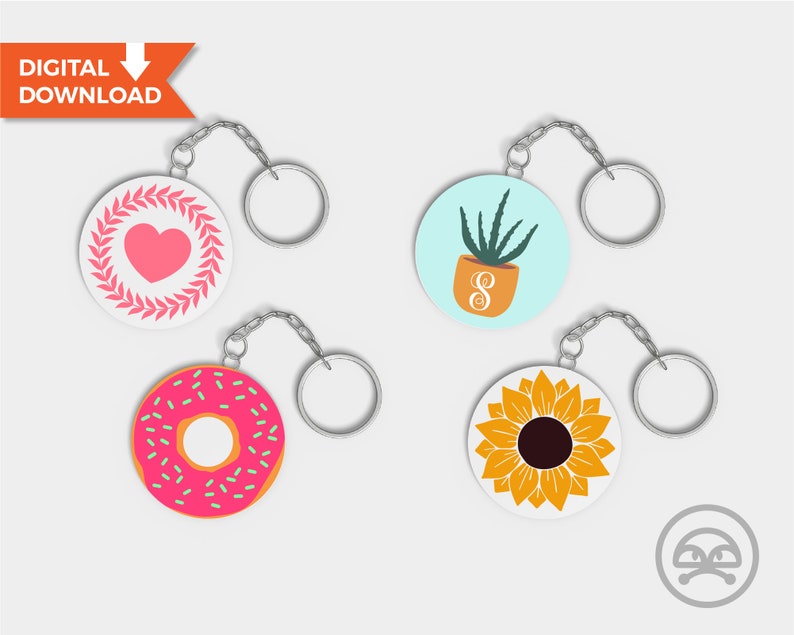 Download 20 Keychain Pattern svg cheetah svg Circle Patterns Svg | Etsy