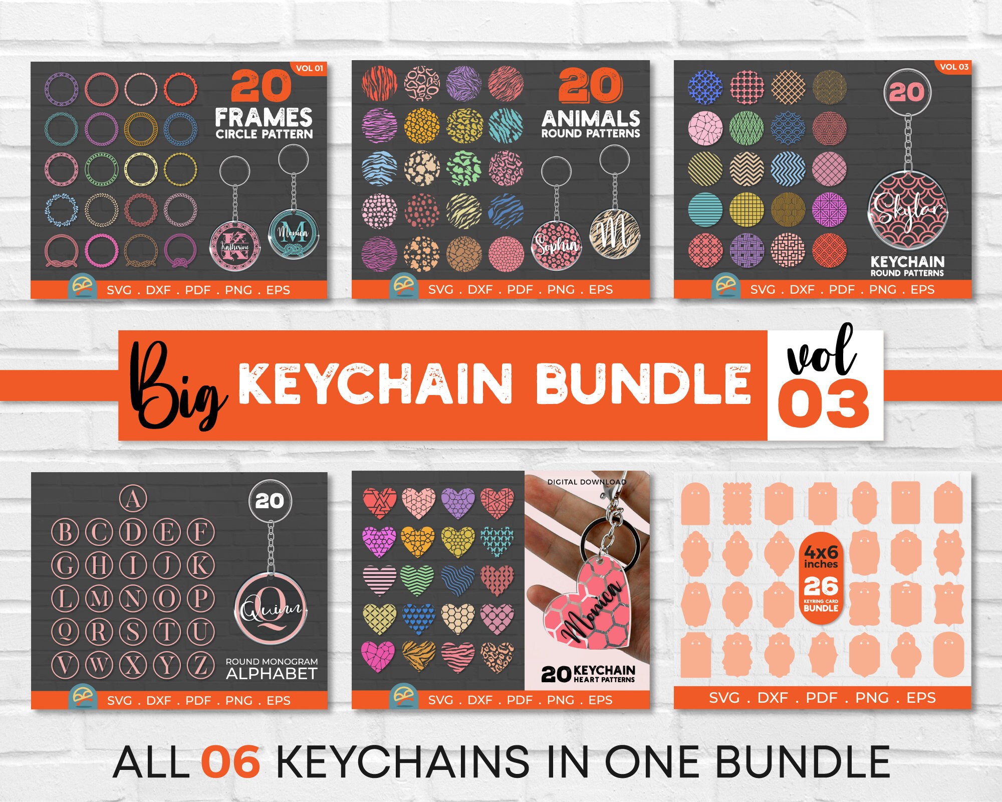 Download Keychain Pattern SVG Bundle Vol03 Animal Pattern svg ...