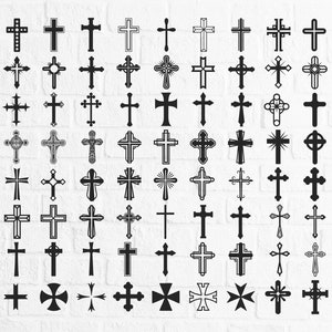 85 Cross Bundle Svg Files Cross Svg Faith Cross Svg Easter - Etsy