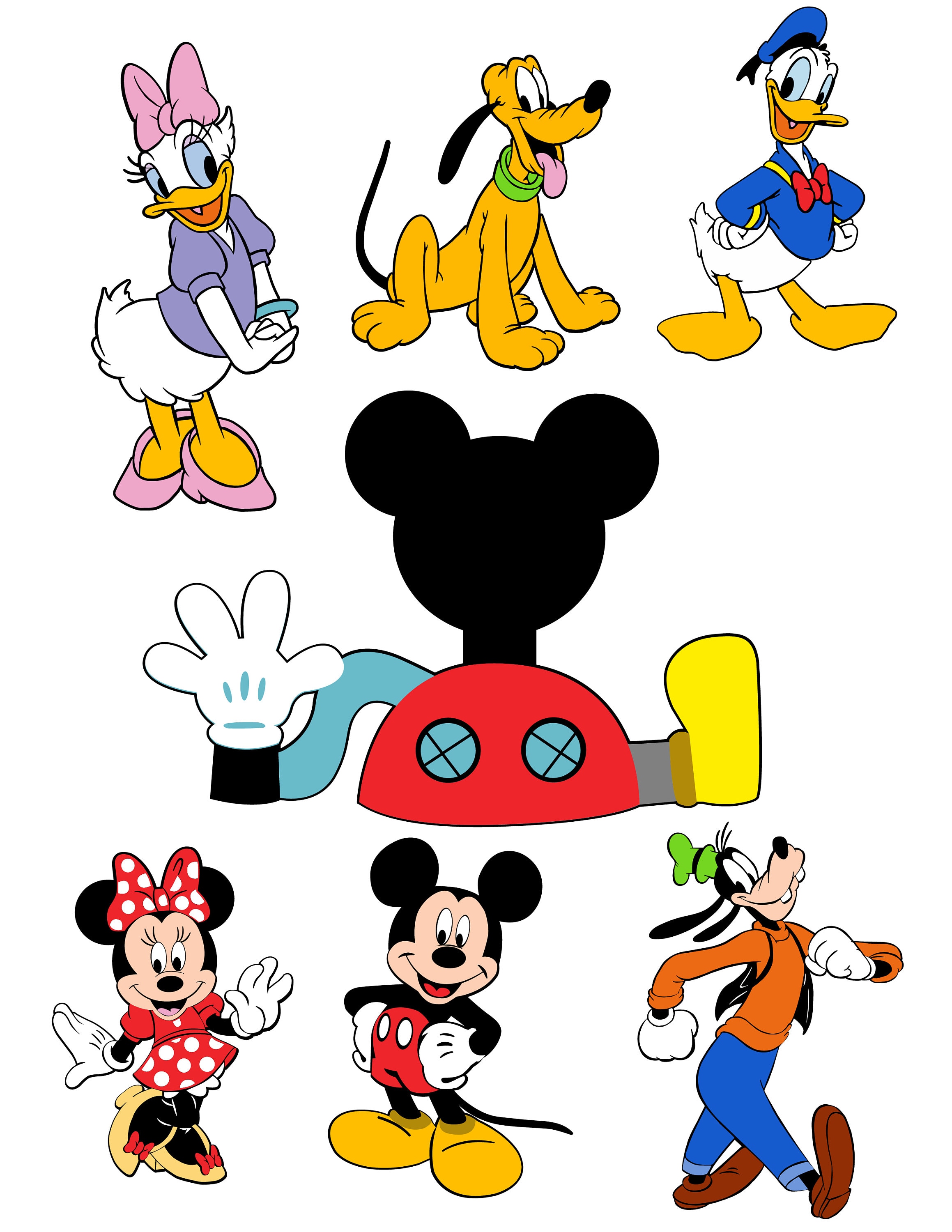 Mickey Mouse Clubhouse Characters Png