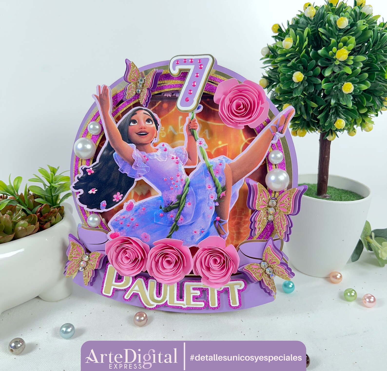 Isabel Encanto Cake Topper in Layers INSTANT Download DIGITAL Etsy