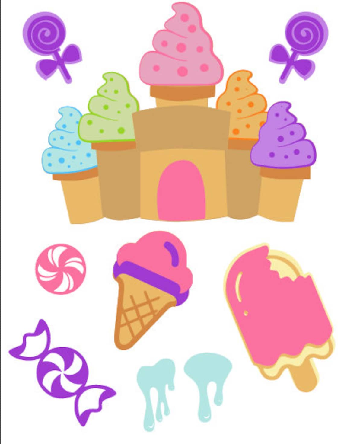 Archivo Digital De Candyland Por Capas SVG PDF Studio3 / - Etsy UK
