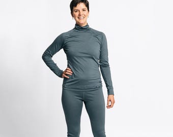 Merino Wool Isostatic T-Neck Top