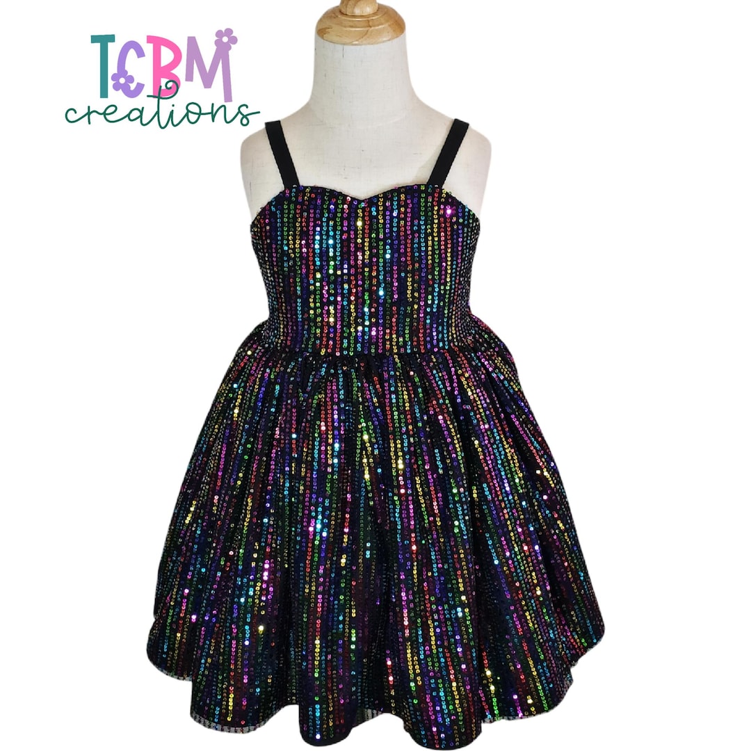 Yasmin Rainbow Sequin Dress