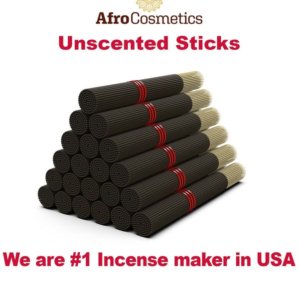 Incense Sticks Unscented, 100 Sticks Incense Bundles Handmade, DIY Unscented Incense Sticks Bulk Wholesale, FREE SHIPPING