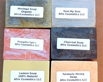 ORGANIC HANDMADE Soap Bars With Shea Butter, All Natural Soap For Skin, Body, Face, Hair