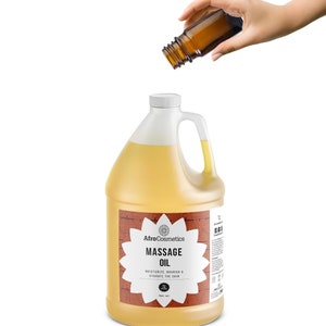 Premium Massage Oil Base Bulk Wholesale, Luxurious, Customizable for DIY & Resale