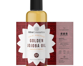 Olio di jojoba dorato, tutto naturale puro biologico non raffinato vergine spremuto a freddo, idratante per pelle, corpo, viso, capelli, sapone all&#39;ingrosso all&#39;ingrosso