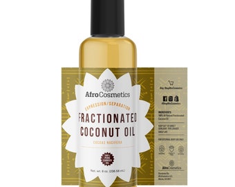 Aceite de coco fraccionado, aceite portador MCT 100 % puro y natural para el cuerpo, la piel, el cabello y los masajes. Venta al por mayor