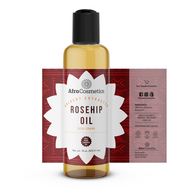 Rosehip Oil, All Natural Unrefined Extra Virgin Cold Pressed Virgin Carrier Oil,  Moisturizer For Skin, Face, Body, Hair Bulk Wholesale