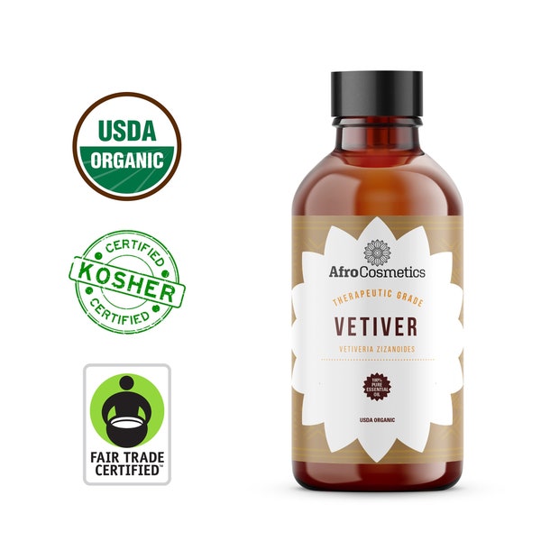 Vetiver Essential Oil, 100% Pure Natural Therapeutic Grade For Body, Skin, Hair, Soap, Body Butter, Candle Bulk Wholesale