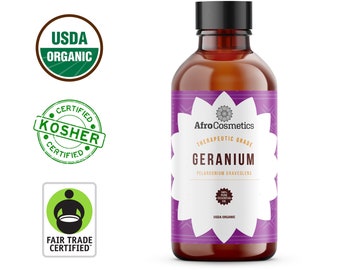 Geranium Essential Oil, 100% Pure Natural Therapeutic Grade For Soap, Body, Skin, Hair, Diffuser and Candle Bulk Wholesale