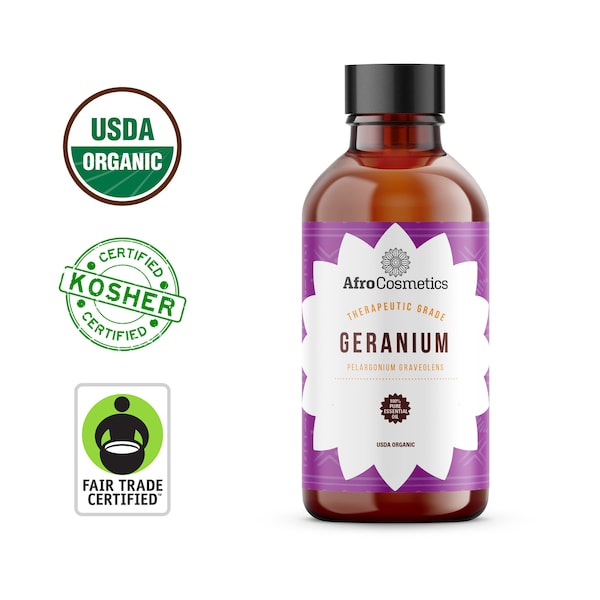 Geranium Essential Oil, 100% Pure Natural Therapeutic Grade For Soap, Body, Skin, Hair, Diffuser and Candle Bulk Wholesale