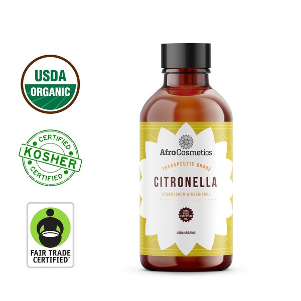 Citronella Essential Oil, 100% Pure Natural Therapeutic Grade For Skin, Hair, Soap, Body, Candle Bulk Wholesale