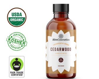 Cedarwood Essential Oil, 100% Pure Natural Therapeutic Grade For Soap, Body, Skin, Hair, Diffuser and Candle Bulk Wholesale