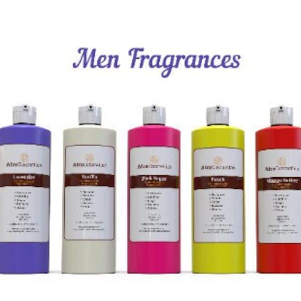 Fragrance Oil For Men, Perfume Oil For Soap, Body Butter, Lotion, Body Scrub, Candle BUY 4 GET 2 FREE