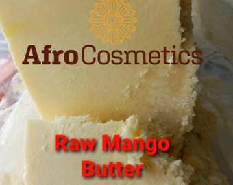 Raw Mango Butter Bulk, 100% Pure Natural Organic Unrefined Cold Pressed, Moisturizing Body Butter For Face,Hair, Lips, Soaps