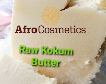 Raw Kokum Butter, 100% Natural Organic  For Skin, Face, Body, Hair, Soap, Lotion, Body Butter Bulk Wholesale