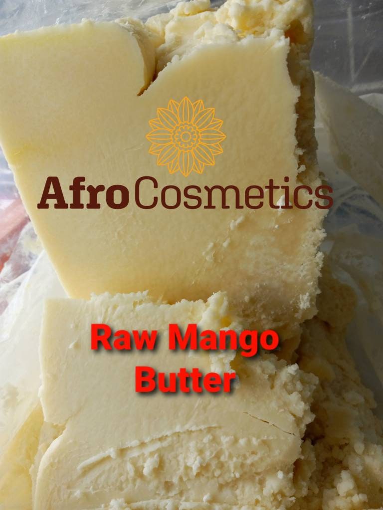Raw Mango Butter Bulk, Pure Natural Organic Unrefined Cold Pressed Great Moisturizer For Skin, Body, Face and Hair