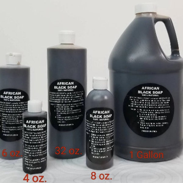 Sapone nero africano grezzo liquido 100% puro naturale organico non raffinato dal Ghana per viso, capelli, shampoo e corpo all'ingrosso all'ingrosso