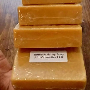 Savon au miel et au curcuma, 100 % naturel biologique, nettoyant pour le corps, peau, nettoyant pour le visage, savon nettoyant pour le visage en gros image 10