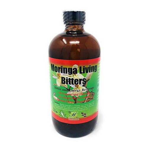 MORINGA SEEDS Living Bitters, 100% Pure Natural Organic  Herbal Detox Tea   16 oz Bottle