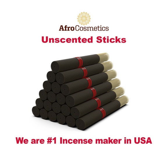 Unscented Incense Sticks, 100 Bulk DIY Sticks, Handmade