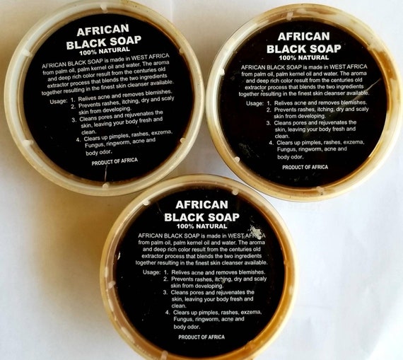 Raw African Black Soap Paste, 100% Natural Unrefined From Ghana