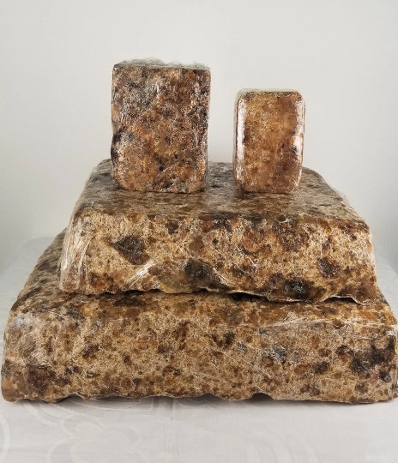 African Black Soap is great for acne, scars, dry skin, sensitive skin, psoriasis, eczema, and other skin conditions. Black soap can be used with a moisturizer such as Shea Butter, Mango Butter, Jojoba Oil, coconut Oil, Sweet Almond Oil, Aloe Vera