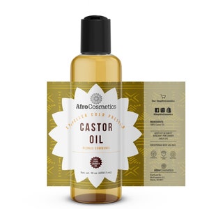 Aceite de ricino, aceite portador prensado en frío orgánico 100% natural para el crecimiento del cabello, aceite para el crecimiento de la barba, aceite de masaje, pestañas a granel al por mayor
