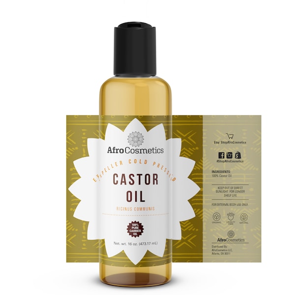 Castor Oil , 100%  Natural Organic Cold Pressed Carrier Oil For Hair Growth,  Beard Growth Oil, Massage Oil, Eyelashes Bulk Wholesale