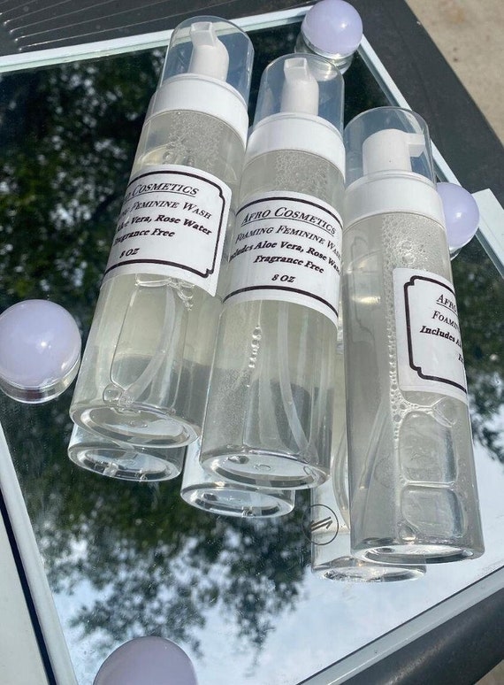 Natural Organic Vegan Foaming Feminine Wash, Sensitive Skin, 8 oz