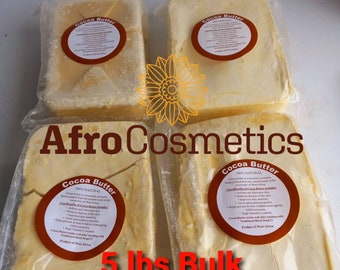 Raw Cocoa Butter, 100%  Natural Unrefined Organic Moisturizer From Ghana  Bulk Wholesale