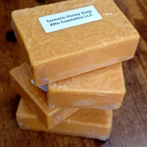 Turmeric Honey Soap, 100% Natural Organic, Body Wash, Skin, Face Wash, Face Soap cleanser Wholesale Bulk image 3