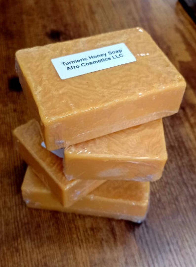 Turmeric Honey Soap, 100% Natural Organic, Body Wash, Skin, Face Wash, Face Soap cleanser Wholesale Bulk image 3