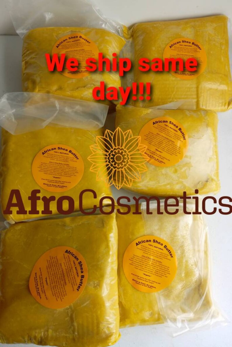 Raw African Shea Butter Shea Butter Bulk Unrefined Natural Etsy