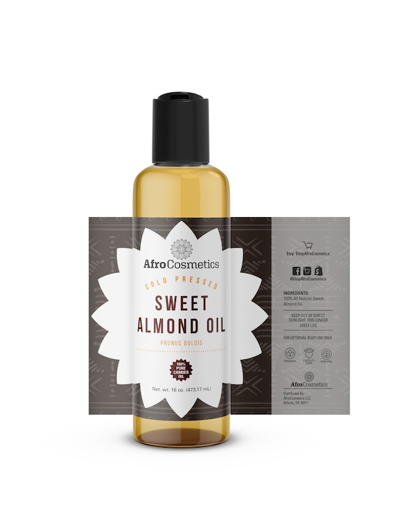 Sweet Almond Oil, 100% Pure Natural Organic Cold Pressed Moisturizer For Massage, Skin, Face, Body, Hair, Soap Bulk Wholesale