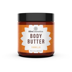 Whipped Shea Butter Vanilla Scent, Organic Body Butter, Body lotion, All Natural Moisturizer For Hair, Face, Body 8 oz Size image 4
