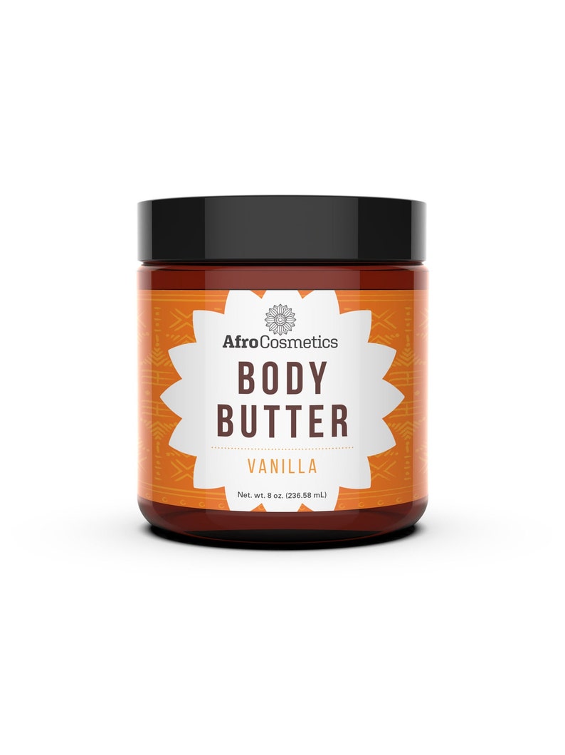 Whipped Shea Butter Vanilla Scent, Organic Body Butter, Body lotion, All Natural Moisturizer For Hair, Face, Body 8 oz Size image 4