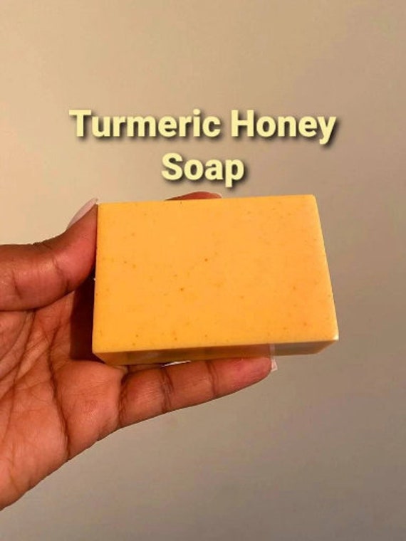Organic Turmeric Honey Soap: Natural Face & Body Cleanser